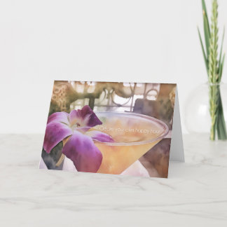 Agradecimiento Tarjeta de felicitación HAPPY HOUR ISLAND