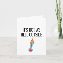 Agradecimiento Tarjeta de felicitación HOT AS HELL