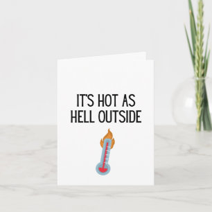 Agradecimiento Tarjeta de felicitación HOT AS HELL