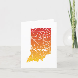Agradecimiento Tarjeta de felicitación Indiana Autumn
