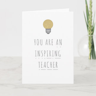 Agradecimiento Tarjeta de felicitación inspiradora de la lectura