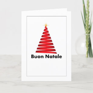 Agradecimiento Tarjeta de felicitación italiana Buon Natale Alber