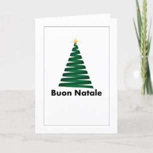 Agradecimiento Tarjeta de felicitación italiana Buon Natale Alber