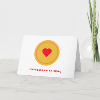 Agradecimiento Tarjeta de felicitación Jammy de Dodger