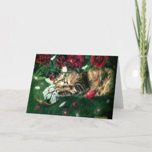 Agradecimiento Tarjeta de felicitación Jealous Cat anti-Valentine