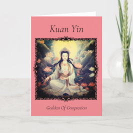 Agradecimiento Tarjeta de felicitación Kuan Yin Tarjeta de agrade