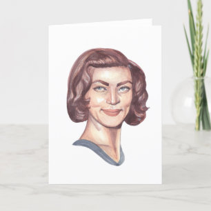 Agradecimiento Tarjeta de felicitación Lauren Bacall Portrait