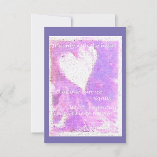 Agradecimiento Tarjeta de felicitación Le Petit Prince (Anverso)