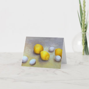 Agradecimiento Tarjeta de felicitación Lemons and Eggs Still Life