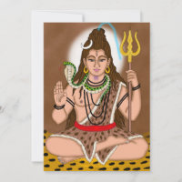 Tarjeta de felicitación Lord Shiva