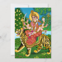 Tarjeta de felicitación Madre Durga