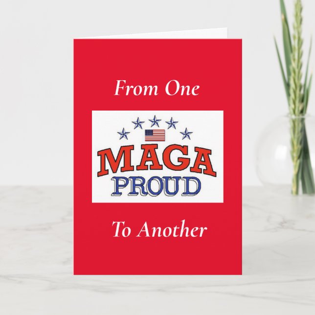 Agradecimiento Tarjeta de felicitación MAGA Proud Blank (Anverso)