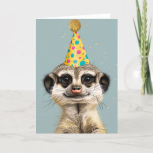 Agradecimiento Tarjeta de felicitación Meerkat Birthday Party