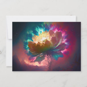 Agradecimiento Tarjeta de felicitación mística para las flores