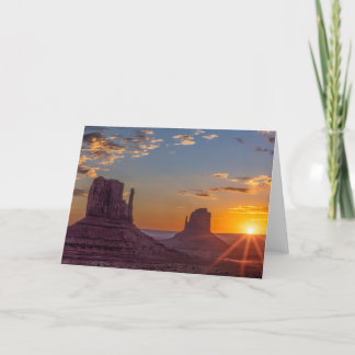 Agradecimiento Tarjeta de felicitación Monument Valley Mittens Su