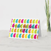 Tarjeta de felicitación Multicolor Organ Riñón Per