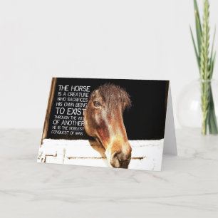 Agradecimiento Tarjeta de felicitación NOBLE STALLION