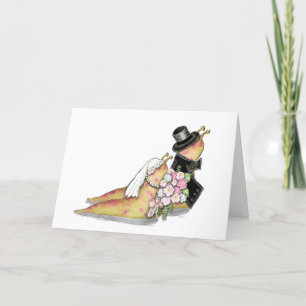Agradecimiento Tarjeta de felicitación para Bodas de Babosas
