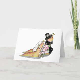 Agradecimiento Tarjeta de felicitación para Bodas de Babosas