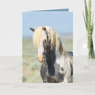 Agradecimiento Tarjeta de felicitación para caballos salvaje de T