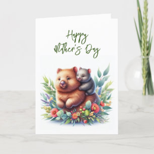Agradecimiento Tarjeta de felicitación para el Día de la Madre Wo