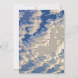 Agradecimiento Tarjeta de felicitación para la formación de nubes