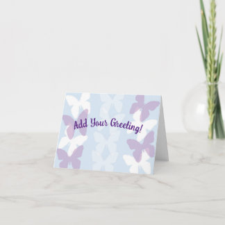 Agradecimiento Tarjeta de felicitación para mariposa