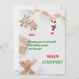 Agradecimiento Tarjeta de felicitación para Navidades amargos y b