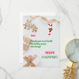 Agradecimiento Tarjeta de felicitación para Navidades amargos y b
