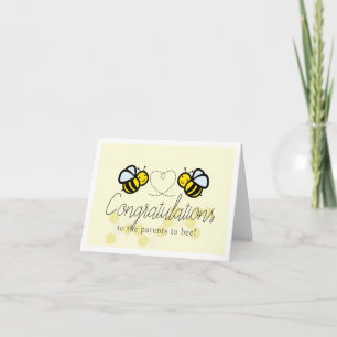 Agradecimiento Tarjeta de felicitación para padres de abeja/abeja