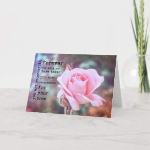 Agradecimiento Tarjeta de felicitación para ROSAS FANTIN-LATOUR
