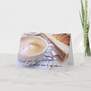 Agradecimiento Tarjeta de felicitación PARIS CAFE