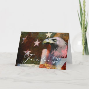 Agradecimiento Tarjeta de felicitación patriótica del estilo del