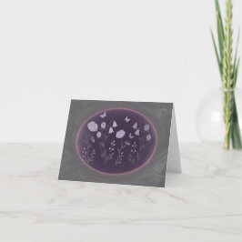 Agradecimiento Tarjeta de felicitación pequeña del jardín de flor