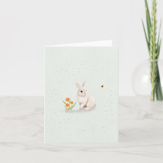 Agradecimiento Tarjeta de felicitación pequeña Sweet Bunny y Butt