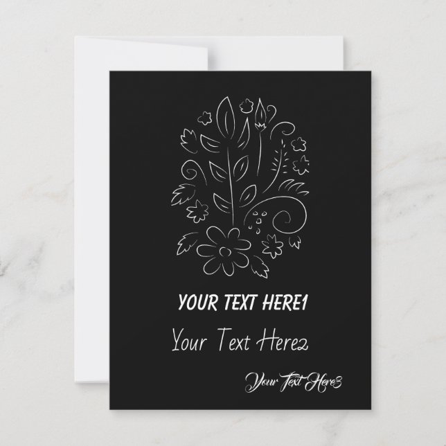 Agradecimiento Tarjeta de felicitación personalizada (Anverso)