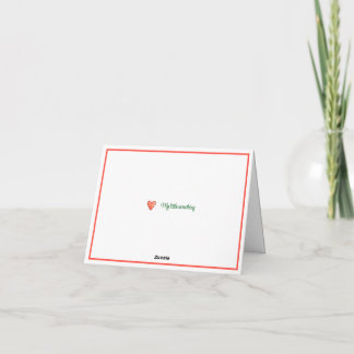 Agradecimiento Tarjeta de felicitación personalizada de monstruo