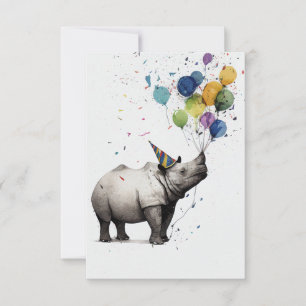 Agradecimiento Tarjeta de felicitación plana de la fiesta de cump