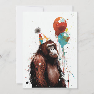 Agradecimiento Tarjeta de felicitación plana de la fiesta de cump