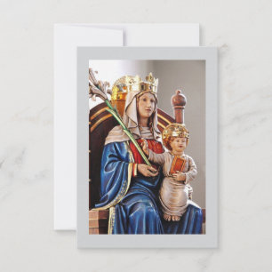 Agradecimiento Tarjeta de felicitación plana de Nuestra Señora de