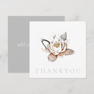 AGRADECIMIENTO TARJETA DE FELICITACIÓN PLANA: GRACIAS: LOTO BLANC