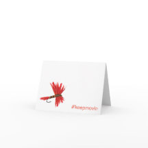 Tarjeta de felicitación plegada Lucy Keepmovin Hor