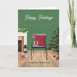 Agradecimiento Tarjeta de felicitación plegada para Navidades rus