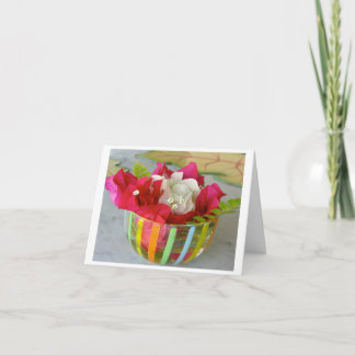 Agradecimiento Tarjeta de felicitación plegada, pequeña, de 4" x 