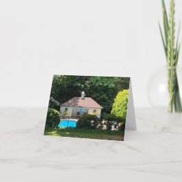 Agradecimiento Tarjeta de felicitación plegada, pequeña, de 4" x 