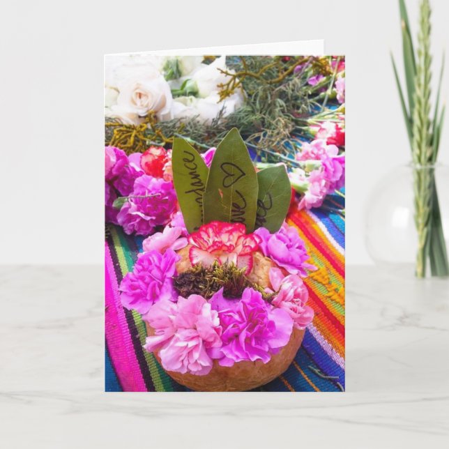 Agradecimiento Tarjeta de felicitación plegada por ceremonia (Anverso)