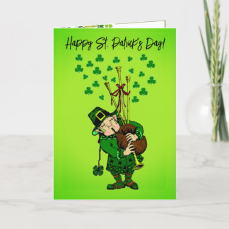 Agradecimiento Tarjeta de felicitación plegada por el día de San 