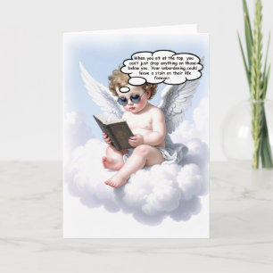 Agradecimiento Tarjeta de felicitación poética de cherub para la 