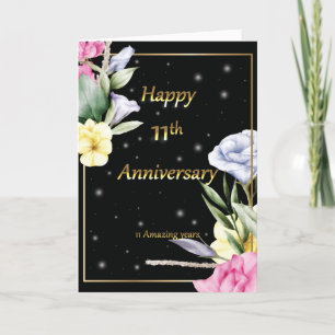 Agradecimiento Tarjeta de felicitación por 11º aniversario de bod