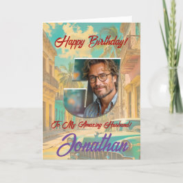 Agradecimiento Tarjeta de felicitación por cumpleaños con foto